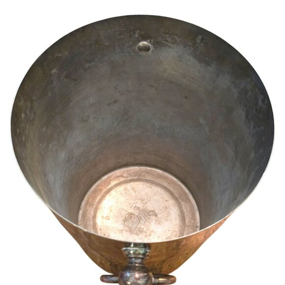 Vintage Silver-Plated Ice Bucket With Bird Foot Tongs Set K&M England CM2130 - Picture 12 of 16